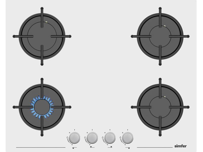 Simfer 11 Fonksiyon Steam Master Beyaz 3'lü Ankastre Set (Fırın + Ocak + Davlumbaz) - 3
