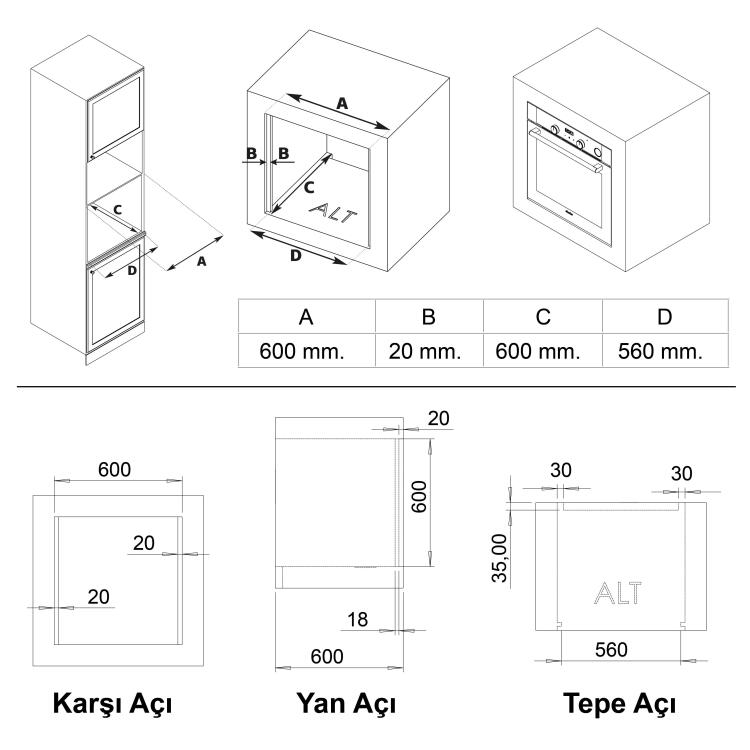 Simfer 11 Fonksiyon Steam Master Siyah 3'lü Ankastre Set (8244 Fırın + 3653 Ocak + 8738 Davlumbaz) - 10