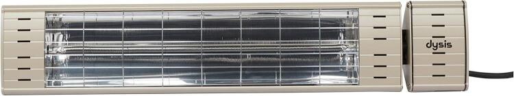 Dysis DH-7486 Art Plus Karbon Serisi IP65 Suya-Toza Dayanıklı 2300 W Bej İç/Dış Mekan Isıtıcı - 1