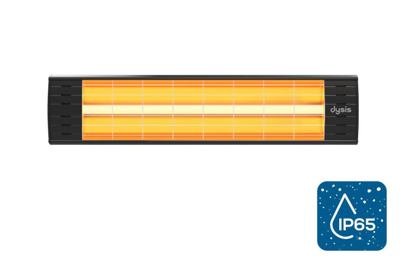 Dysis DH-7452 Art Plus Karbon Serisi IP65 Suya-Toza Dayanıklı 2300 W Siyah İç/Dış Mekan Isıtıcı - 1
