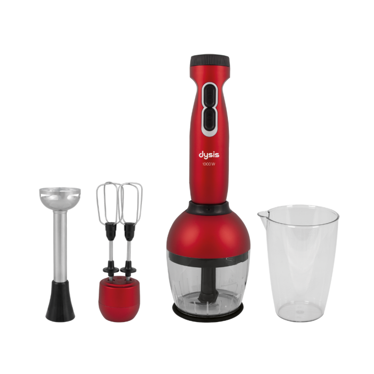 Dysis 4705 Blender Seti 1000W Kırmızı - Dysis
