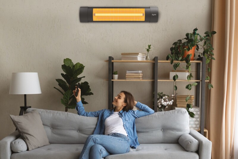 Dysis HTR-7449 Siyah 2300W Yatay Thermal Infrared Isıtıcı - 5