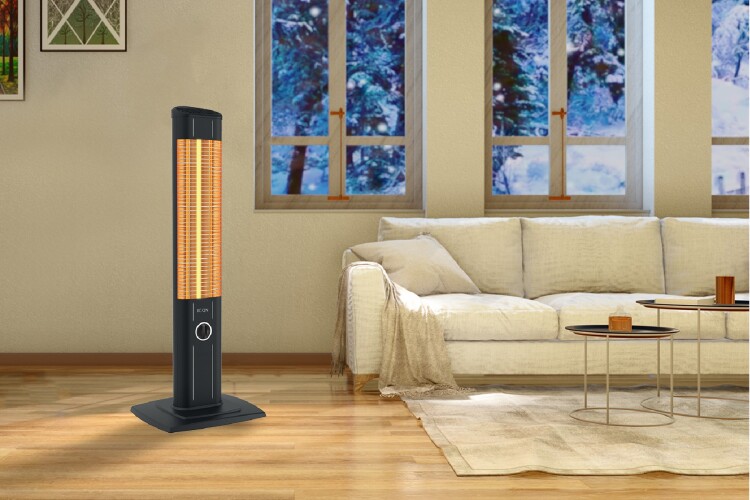 ICQN Craft Serisi IC2300 Suya-Toza Dayanıklı 2300 W Siyah Uzaktan Kumandalı İç/Dış Mekan Isıtıcı - 5