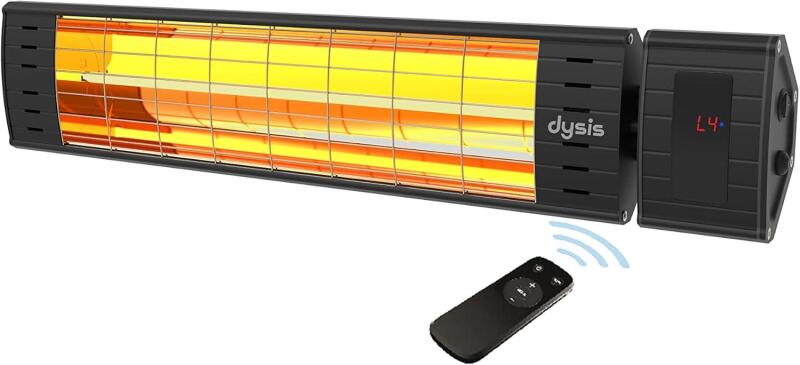 Art Plus Karbon Serisi IP65 Suya-Toza Dayanıklı 2300 W Siyah Uzaktan Kumandalı İç/Dış Mekan Isıtıcı - 1