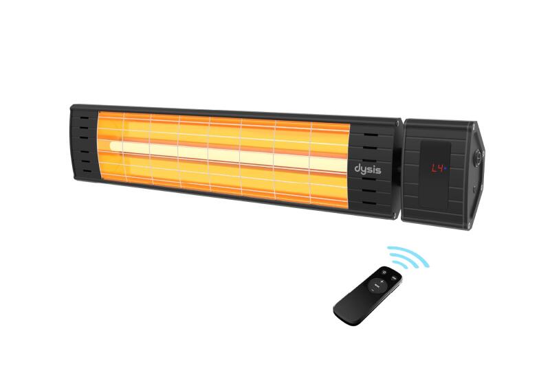 Dysis Art Plus Karbon Serisi IP65 Suya-Toza Dayanıklı 2300 W Siyah Uzaktan Kumandalı İç/Dış Mekan Isıtıcı - 2