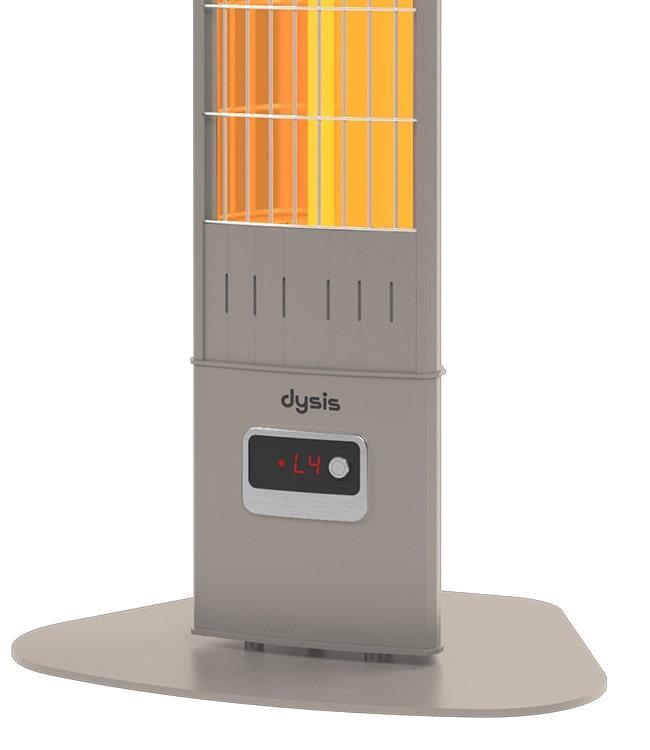 Single X Karbon Serisi IP65 Suya-Toza Dayanıklı 2300 W Bej Uzaktan Kumandalı İç/Dış Mekan Isıtıcı - 3