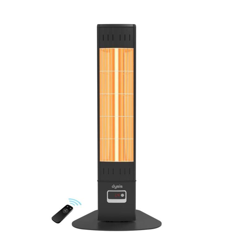 Single X Karbon Serisi IP65 Suya-Toza Dayanıklı 2300 W Siyah Uzaktan Kumandalı İç/Dış Mekan Isıtıcı - 2