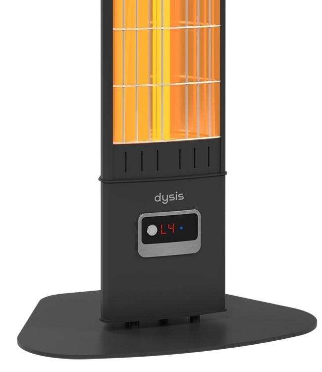 Single X Karbon Serisi IP65 Suya-Toza Dayanıklı 2300 W Siyah Uzaktan Kumandalı İç/Dış Mekan Isıtıcı - 3