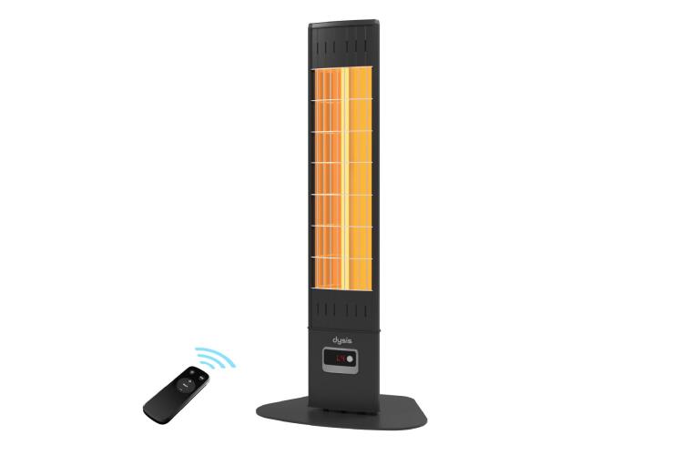 Single X Karbon Serisi IP65 Suya-Toza Dayanıklı 2300 W Siyah Uzaktan Kumandalı İç/Dış Mekan Isıtıcı - 2