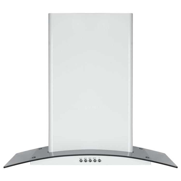 Simfer Oscar 5632 60 cm Beyaz Oval Şeffaf Camlı Davlumbaz - OSCAR