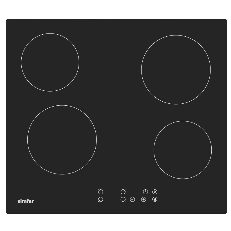 Simfe QS Beyaz Elektrikli 2'li Ankastre Set (Elektrikli Ocak + Davlumbaz) - 4