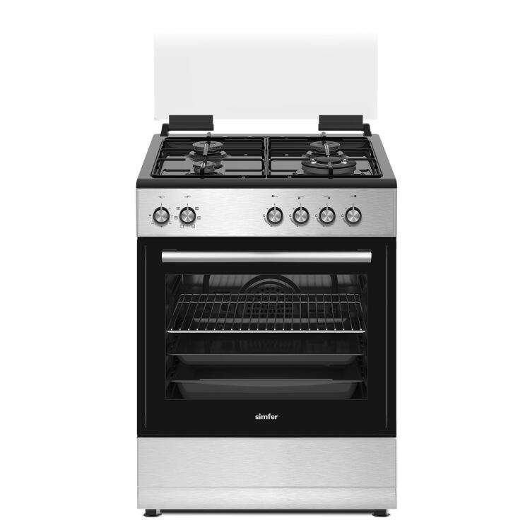 Simfer 1261 Tam Boy Fırın 3G+1Wok Turbo 7 Fonksiyon + Grill - Simfer