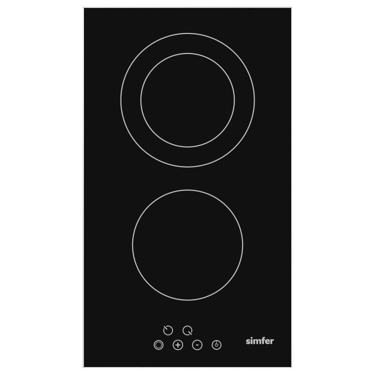 Simfer 3045 Domino Set Üstü Vitroseramik Ocak 2E Siyah - 2