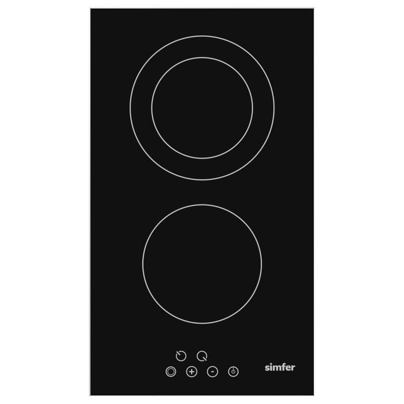 Simfer 3045 Domino Set Üstü Vitroseramik Ocak 2E Siyah - 2