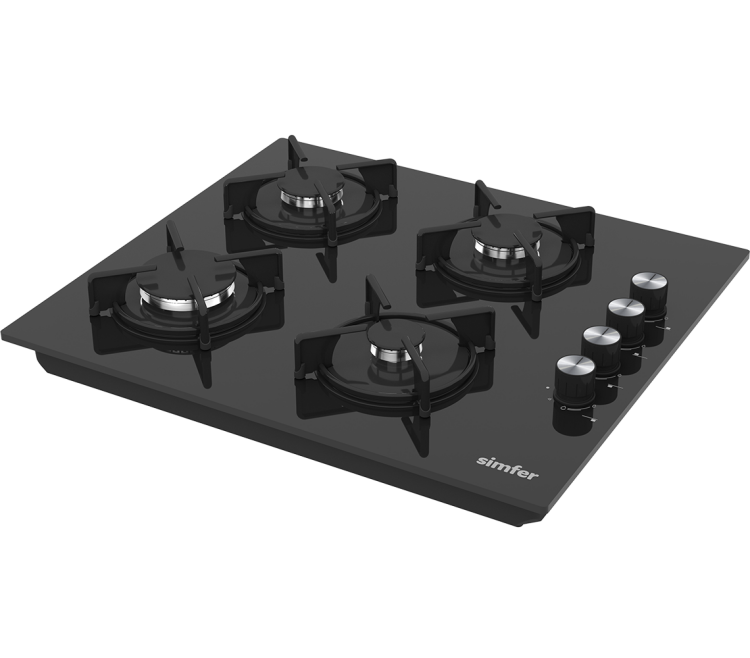 Simfer 3046 Siyah Set Üstü Cam Ocak - 1