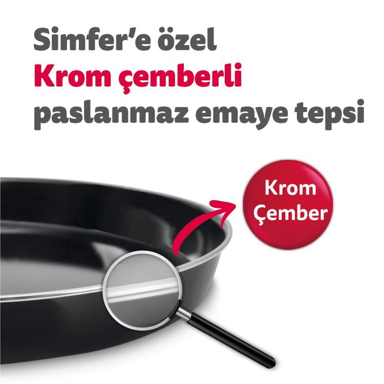 Simfer 3420 34Litre Beyaz Mini Fırın 4 Fonksiyon - 9