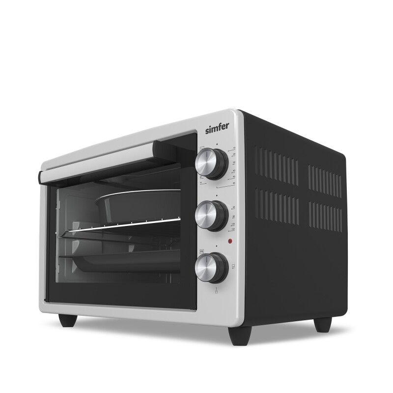 Simfer 3426 İnox Gri 34 LT Statik Mini / Midi Fırın - 4 Fonksiyon, Programlanabilir Pişirme & Isı Kontrol - 2
