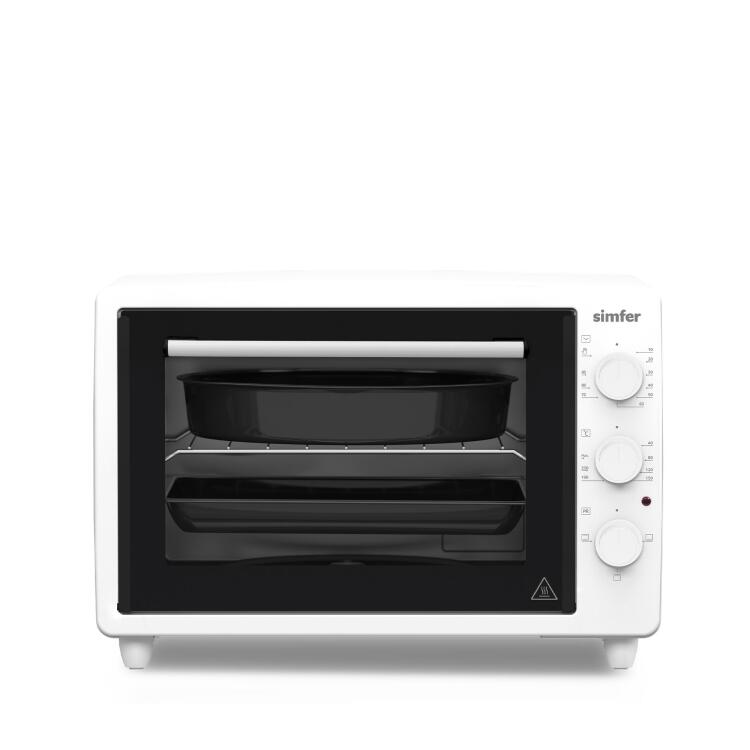 Simfer 3483 Beyaz 34 LT Statik Mini / Midi Fırın - 4 Fonksiyon, Programlanabilir Pişirme & Isı Kontrol Sistem - simfer