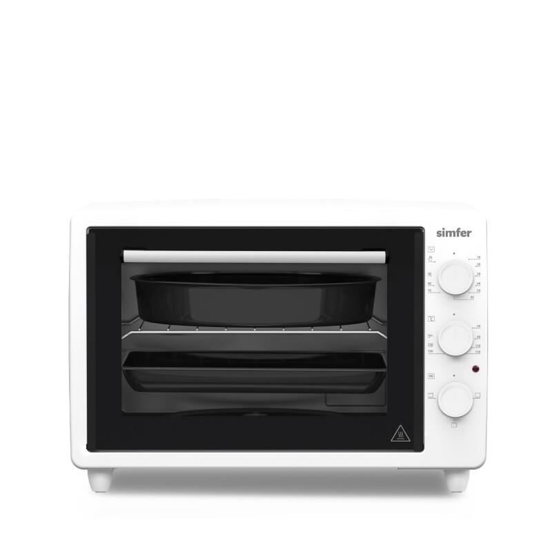Simfer 3483 Beyaz 34 LT Statik Mini / Midi Fırın - 4 Fonksiyon, Programlanabilir Pişirme & Isı Kontrol Sistem - 1