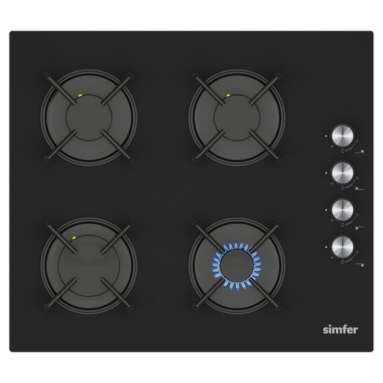 Simfer 4 Fonksiyon Trend Mekanik Siyah Cam 3'lü Ankastre Set (8254 Fırın + 3046 Ocak + 8727 Davlumbaz) - 4