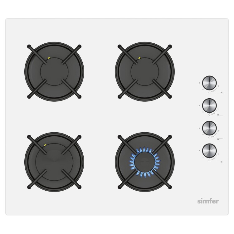 Simfer 4 Fonksiyon Trend Mekanik Beyaz Power Turbo 2'li Ankastre Set (8202 Fırın + 3048 Ocak) - 3