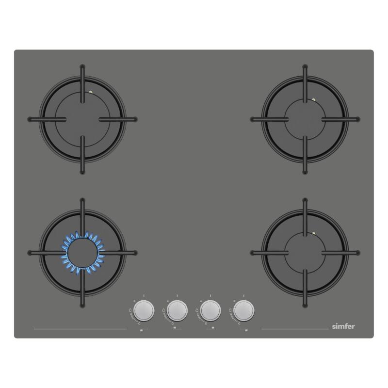 Simfer 4 Fonksiyon Trend Dijital Silver Power Turbo 3'lü Ankastre Set (Fırın + Ocak + Davlumbaz) - 3