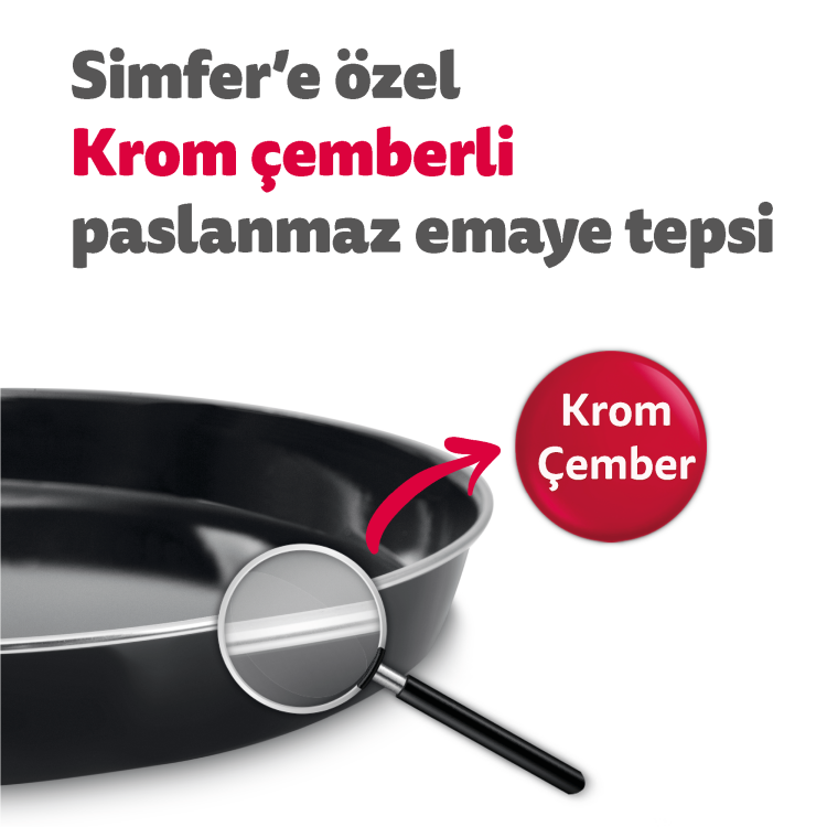 Simfer 4244 42Litre Inox Gri Midi Fırın 6 Fonksiyon Turbo - 9