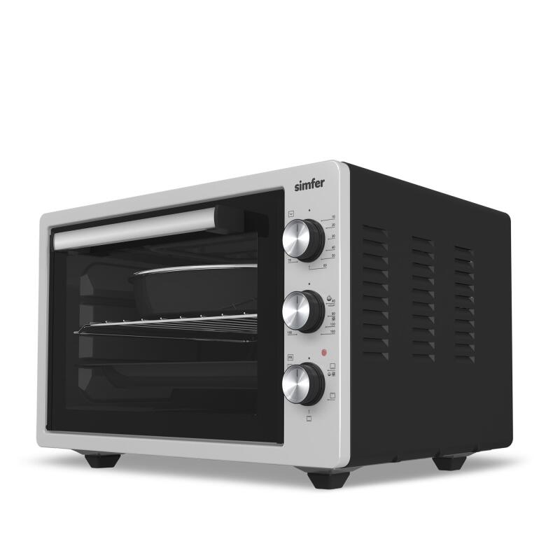 Simfer 4244 İnox Gri 42 LT Turbo Fan Mini / Midi Fırın - 6 Fonksiyon,Yoğurt Yapma, Buz Çözme & İç Aydınlatma - 2