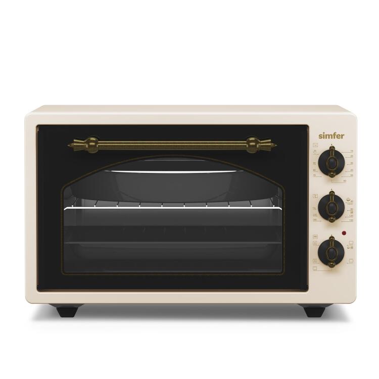 Simfer 4295 42Litre Bej Retro Midi Fırın 6 Fonksiyon Turbo - 2