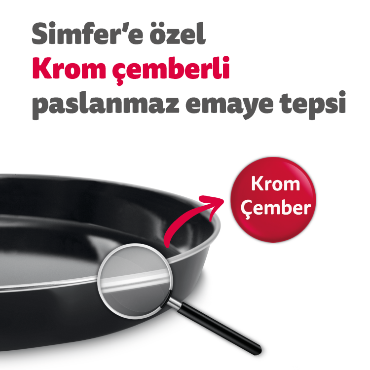Simfer 4502 45Litre Beyaz Midi Fırın 6 Fonksiyon Turbo - 8