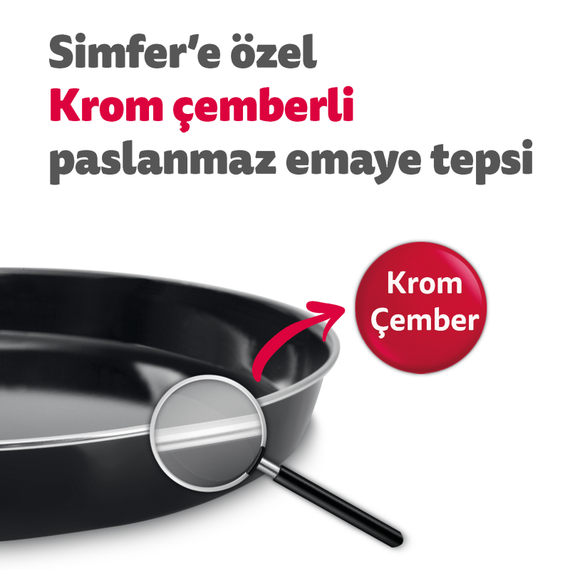 Simfer 4502 45Litre Beyaz Midi Fırın 6 Fonksiyon Turbo - 8