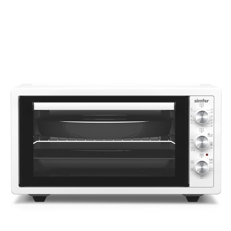 Simfer 4502 Beyaz 45 LT Turbo Fan Mini / Midi Fırın - 6 Fonksiyon,Yoğurt Yapma, Buz Çözme & İç Aydınlatma - Simfer