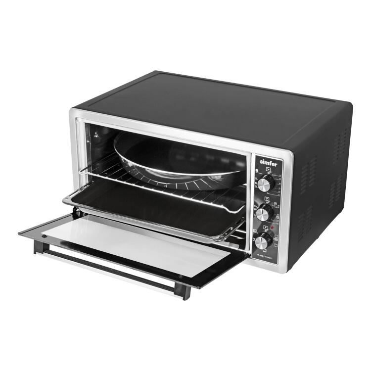 Simfer 4503 İnox Gri 45 LT Turbo Fan Mini / Midi Fırın - 6 Fonksiyon,Yoğurt Yapma, Buz Çözme & İç Aydınlatma - 3