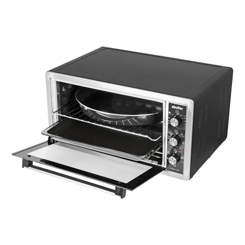 Simfer 4503 İnox Gri 45 LT Turbo Fan Mini / Midi Fırın - 6 Fonksiyon,Yoğurt Yapma, Buz Çözme & İç Aydınlatma - 3