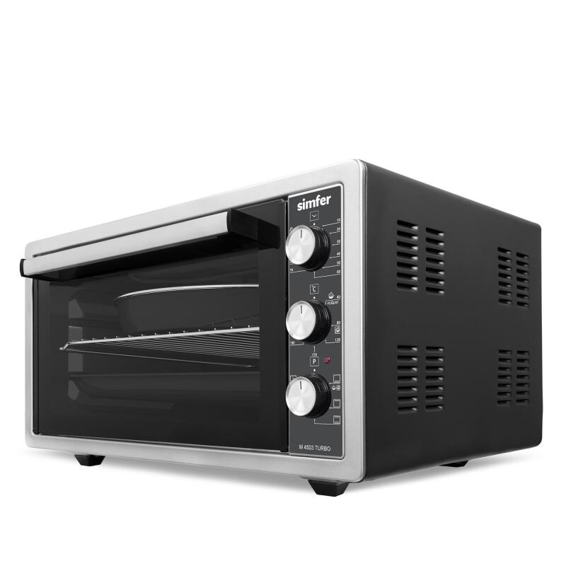 Simfer 4503 İnox Gri 45 LT Turbo Fan Mini / Midi Fırın - 6 Fonksiyon,Yoğurt Yapma, Buz Çözme & İç Aydınlatma - 2