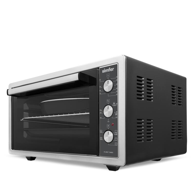 Simfer 4507 İnox Gri 45 LT Turbo Fan Mini / Midi Fırın - 6 Fonksiyon, Pop-Up Düğme, Yoğurt Yapma & Buz Çözme - 2