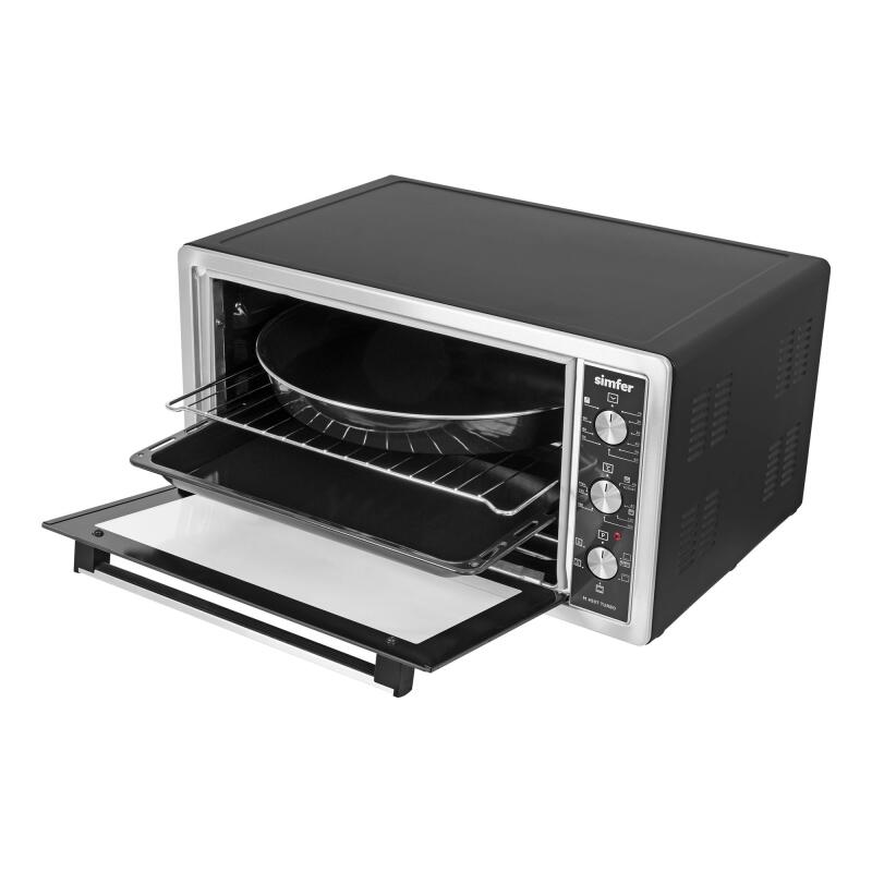 Simfer 4507 İnox Gri 45 LT Turbo Fan Mini / Midi Fırın - 6 Fonksiyon, Pop-Up Düğme, Yoğurt Yapma & Buz Çözme - 3