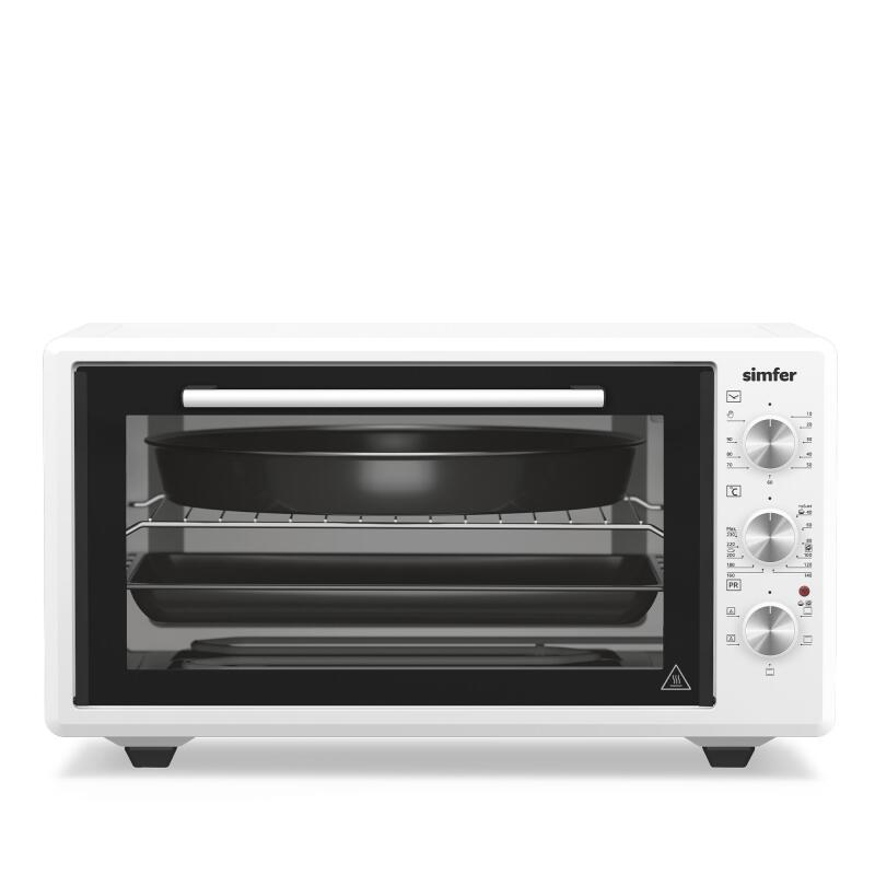 Simfer 4546 45Litre Klasik Beyaz Midi Fırın 6 Fonksiyon Turbo - 1
