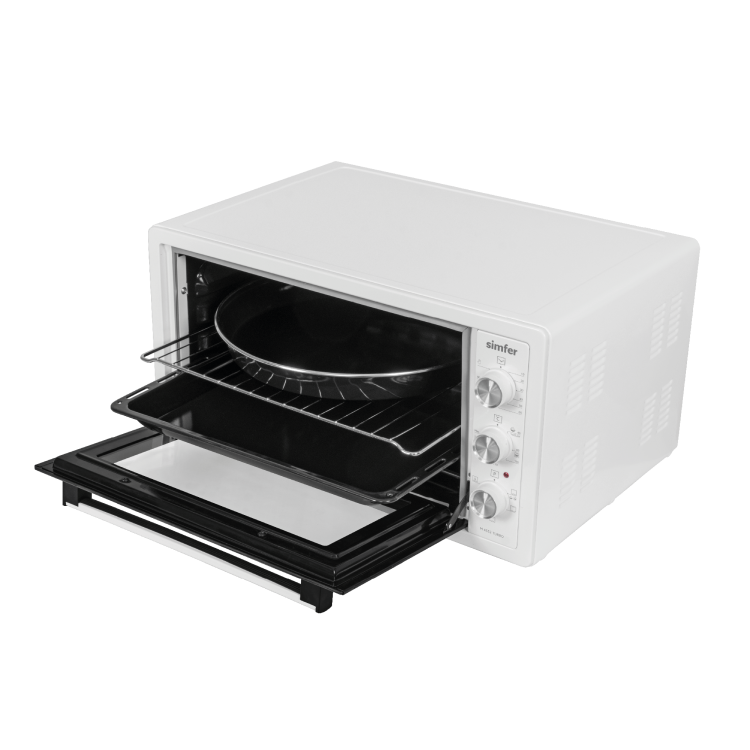 Simfer 4552 45Litre Beyaz Midi Fırın 6 Fonksiyon Turbo - 4