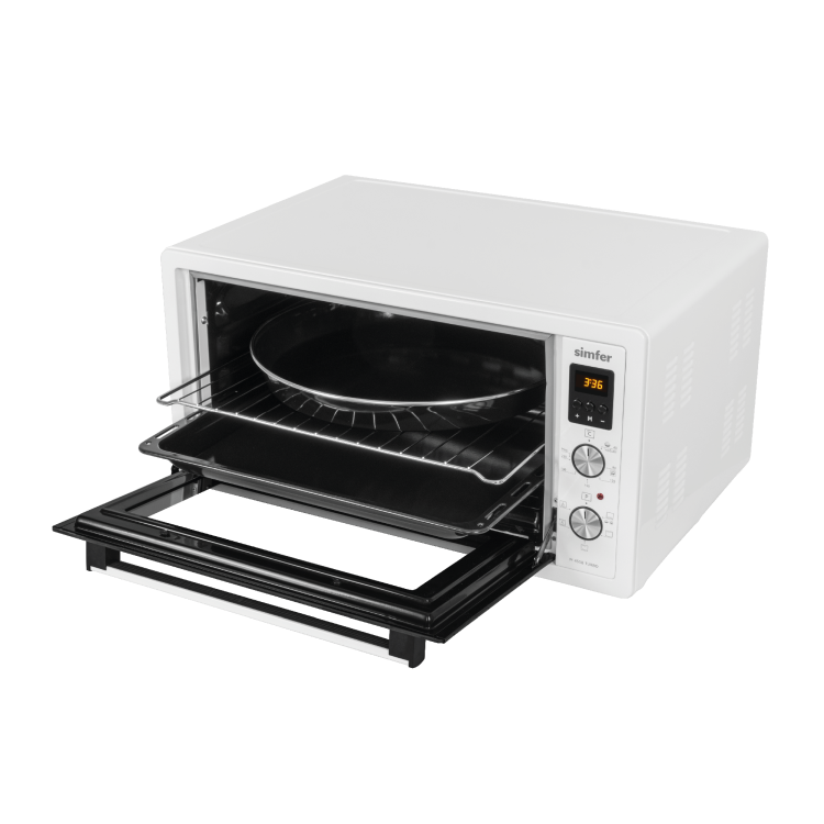 Simfer 4558 45Litre Beyaz Midi Fırın 6 Fonksiyon Dijital Turbo - 3