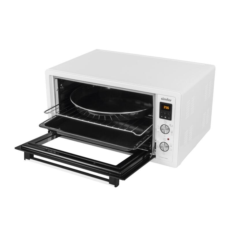 Simfer 4558 Beyaz 45 LT Turbo Fan Mini / Midi Fırın - 6 Fonksiyon, Dijital Ekran, Pop-Up Düğme,Yoğurt Yapma - 3