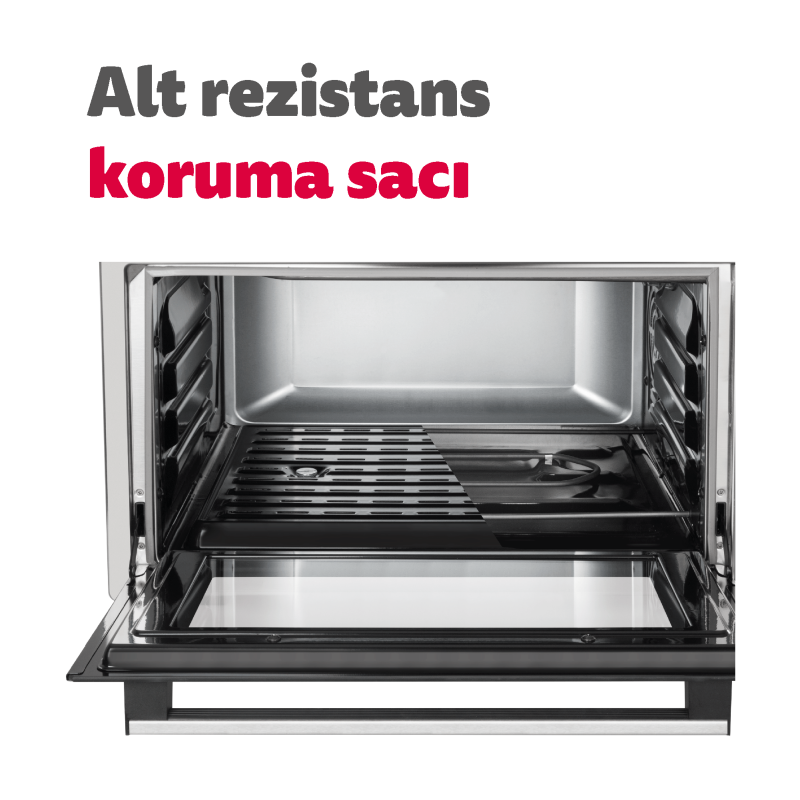 Simfer 4559 45Litre Inox Midi Fırın 6 Fonksiyon Turbo Dijital - 8