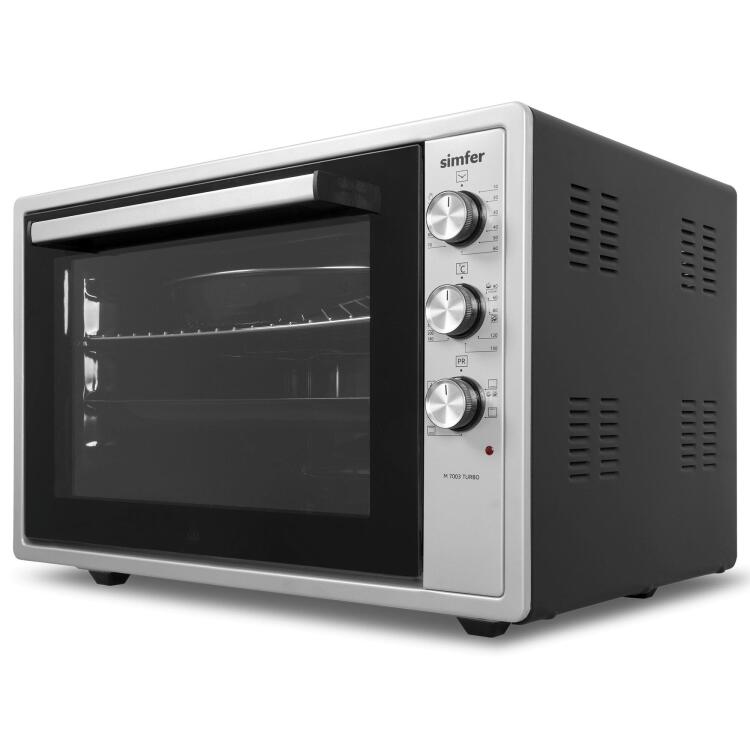 Simfer 7003 70Litre Inox Gri Midi Fırın 6 Fonksiyon Turbo - 4
