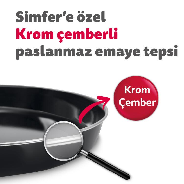 Simfer M-7033 70Litre Inox Midi Fırın Turbo - 3