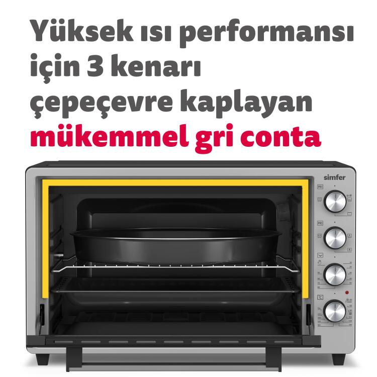 Simfer 7033 70Litre Inox Midi Fırın Turbo - 10
