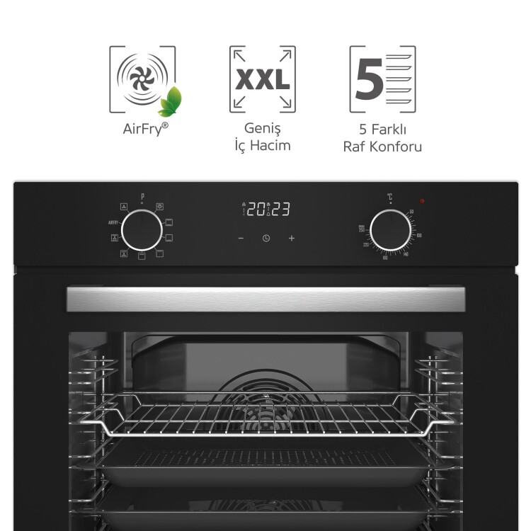Simfer 8215 Airfry, Siyah Cam Dijital,10 Fonk - 2