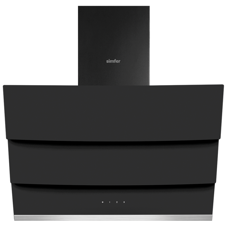 Simfer 8678 60CM Premium Dokunmatik Siyah Cam Davlumbaz Kumandalı - Simfer