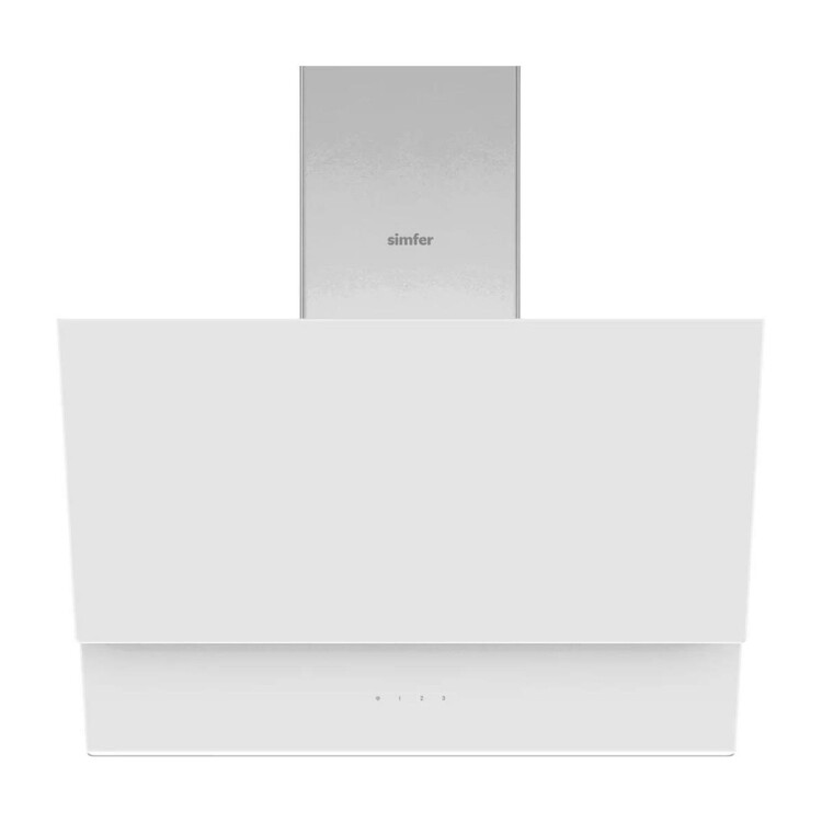 Simfer 8704 Premium Eğik Cam Davlumbaz, Duvar Tipi, 60 cm, Beyaz - 2