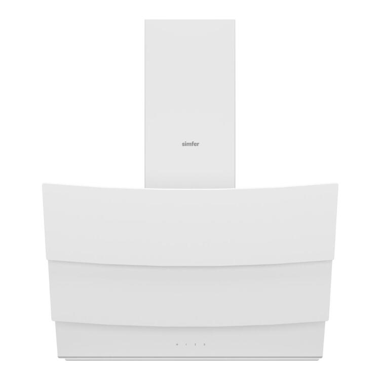 Simfer 8707 60CM Premium Dokunmatik Beyaz Cam Davlumbaz Kumandalı - Simfer