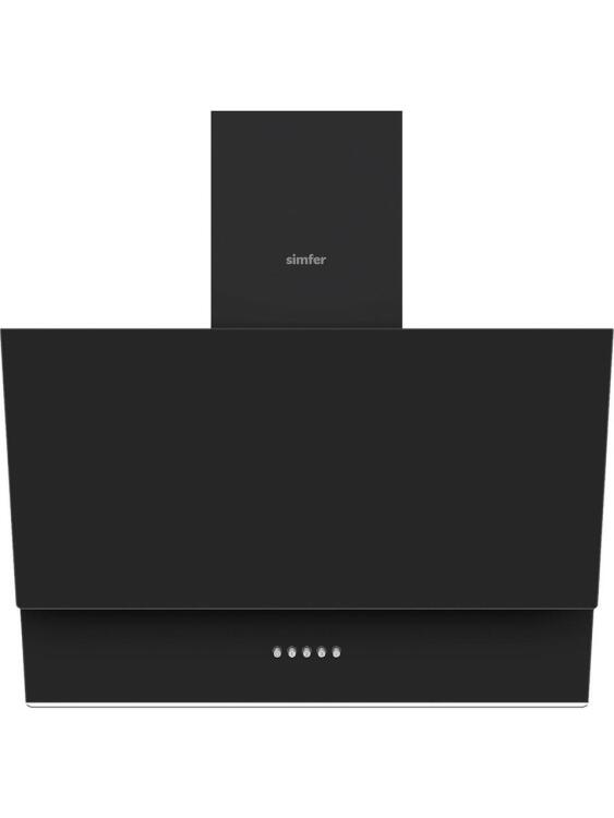 Simfer 8708 60CM Premium Push Button Siyah Cam Davlumbaz - Simfer